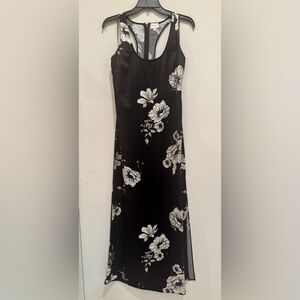 Cami NYC Small Black and White Hansen Dress in Botanical